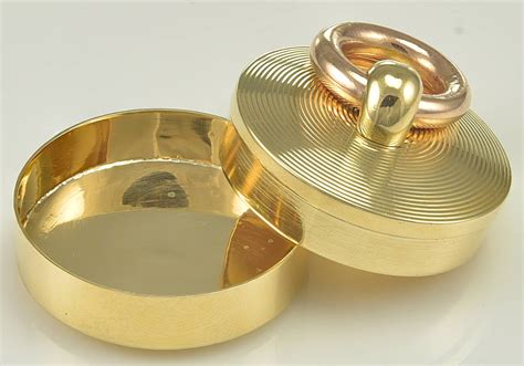 cartier gold pill box|old pill box.